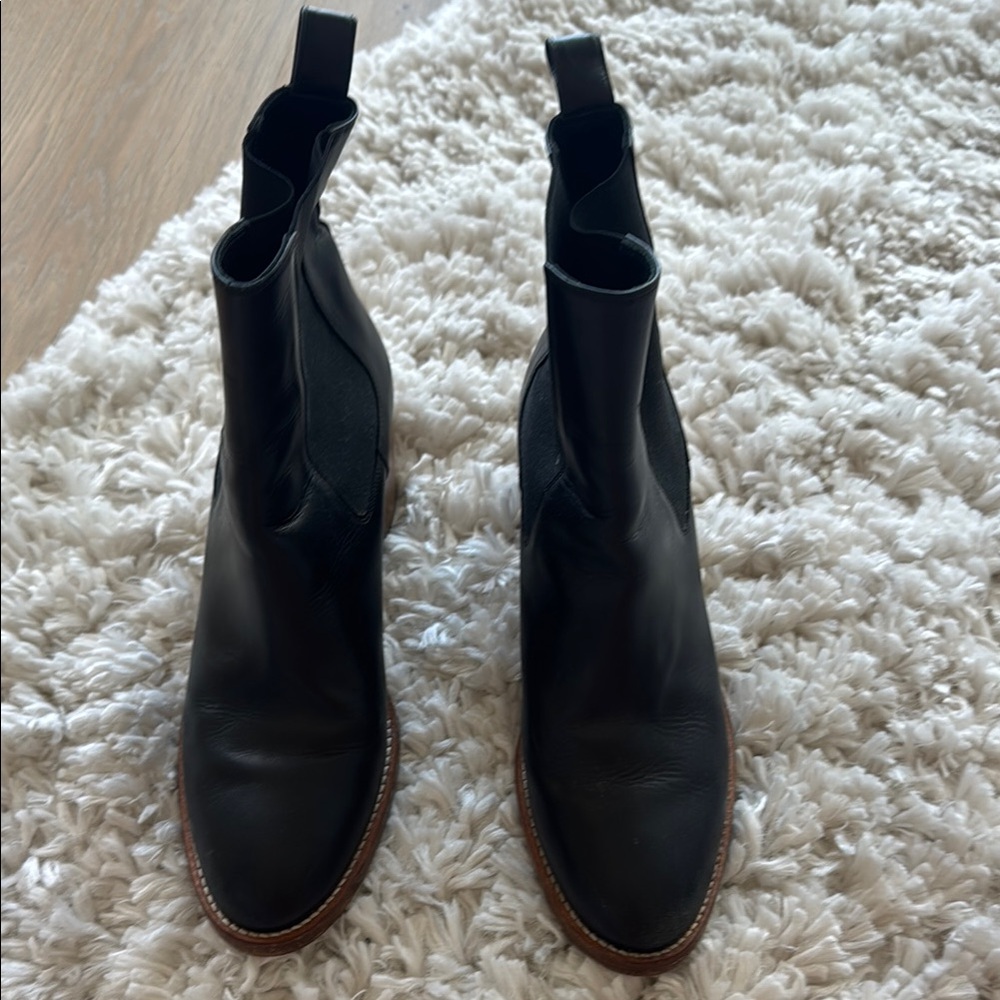 Jenny Kayne Black Leather Ankle Boots
